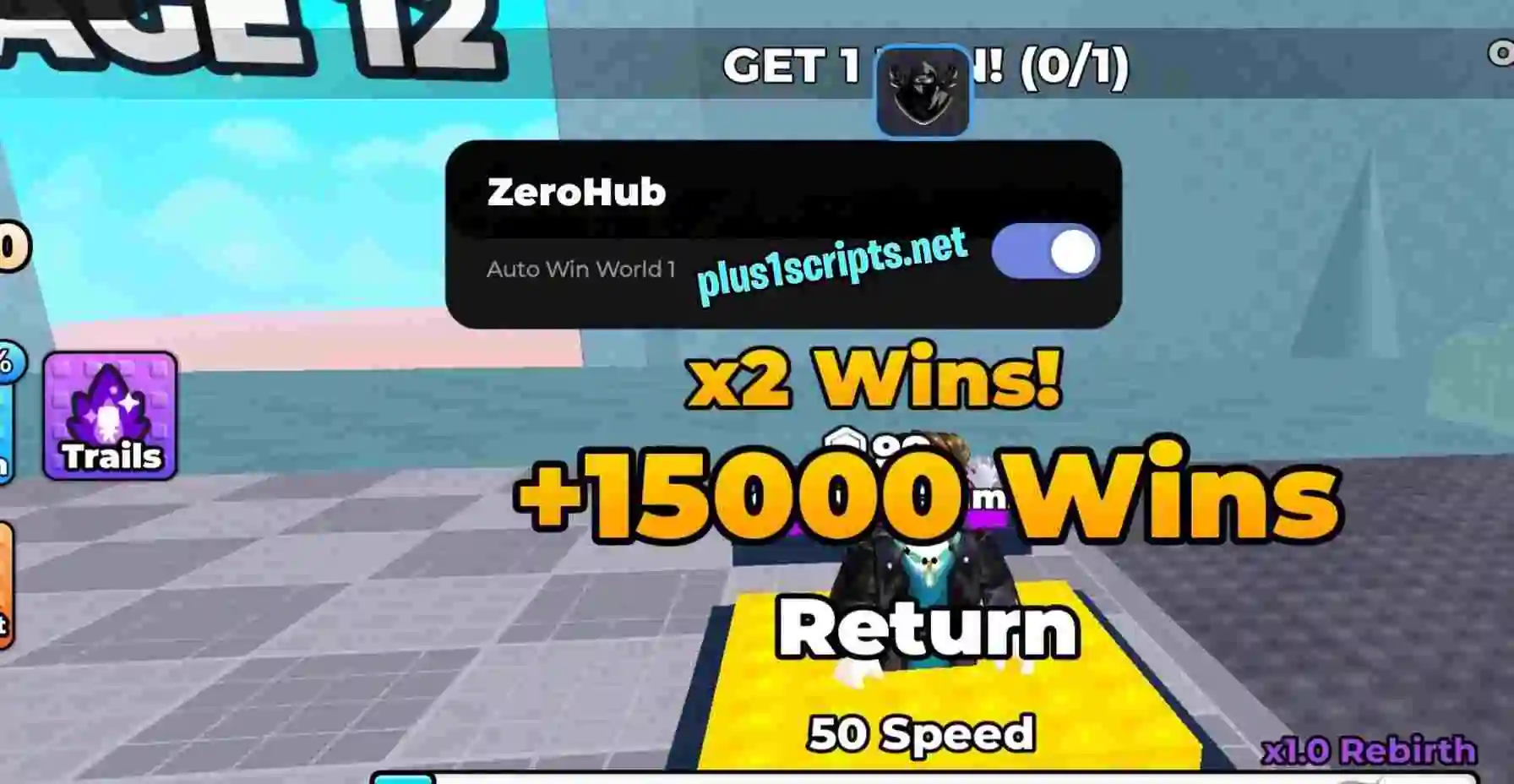 +1 Speed Super Hero Escape Script | Zero Hub | Auto Win World 1