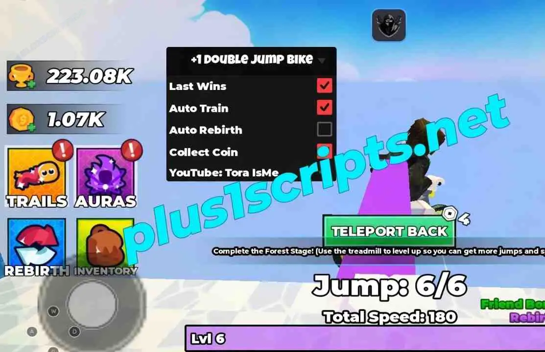 +1 Double Jump Bike Escape Script | Tora IsMe [No Key] | Last Wins