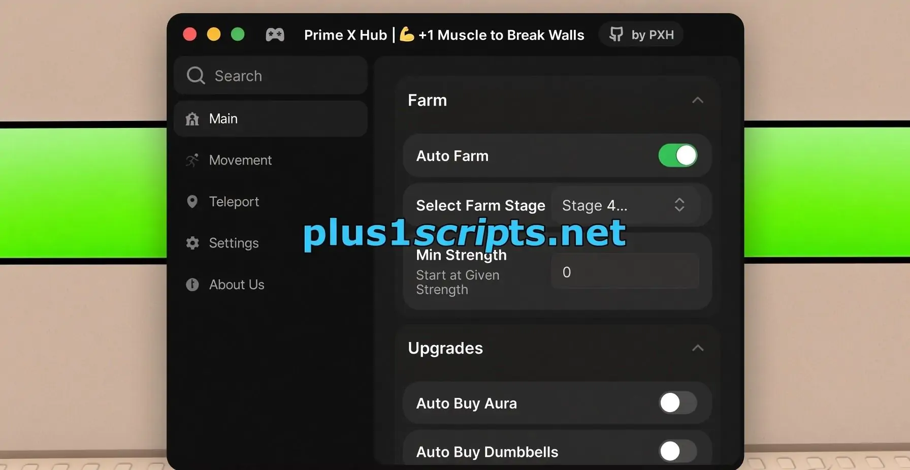 +1 Muscle to Break Walls Script | PrimeXHub | AUTO FARM