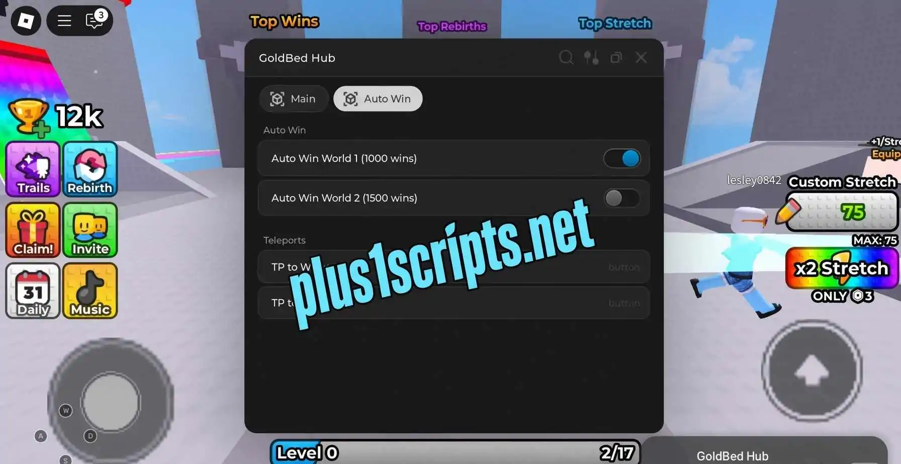 +1 Stretch Escape Scripts Scripts