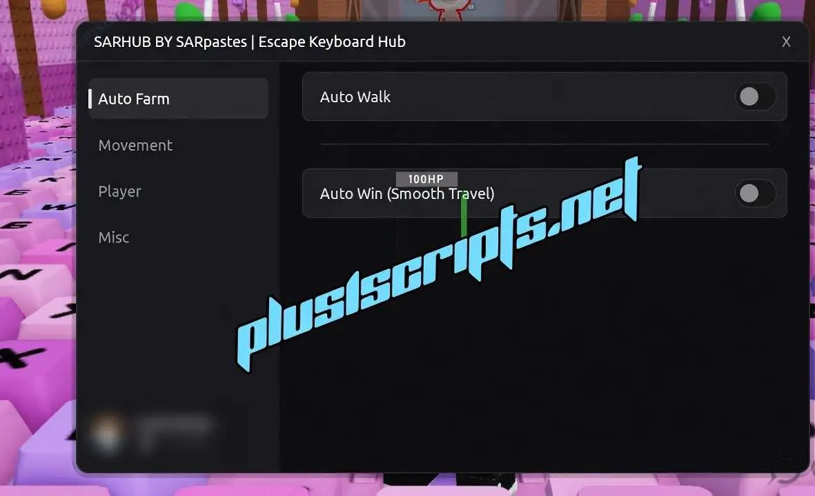 +1 Speed Keyboard Escape Script | SarHub GUI [With Key] | Auto Walk