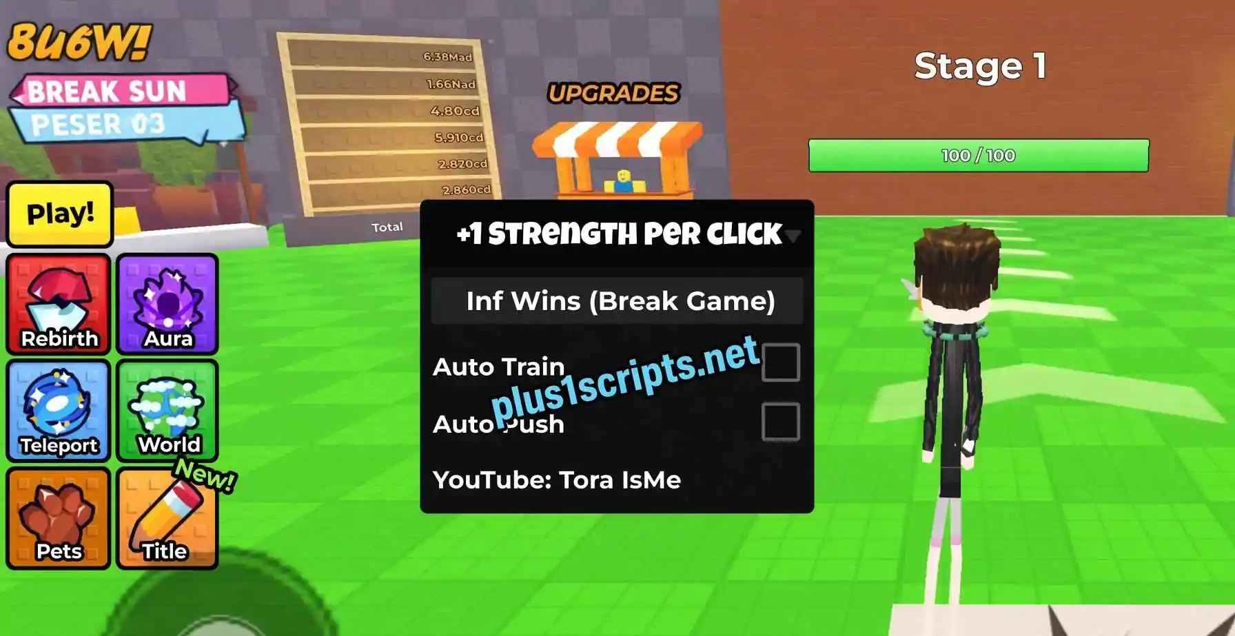 +1 Strength Per Click Scripts Scripts