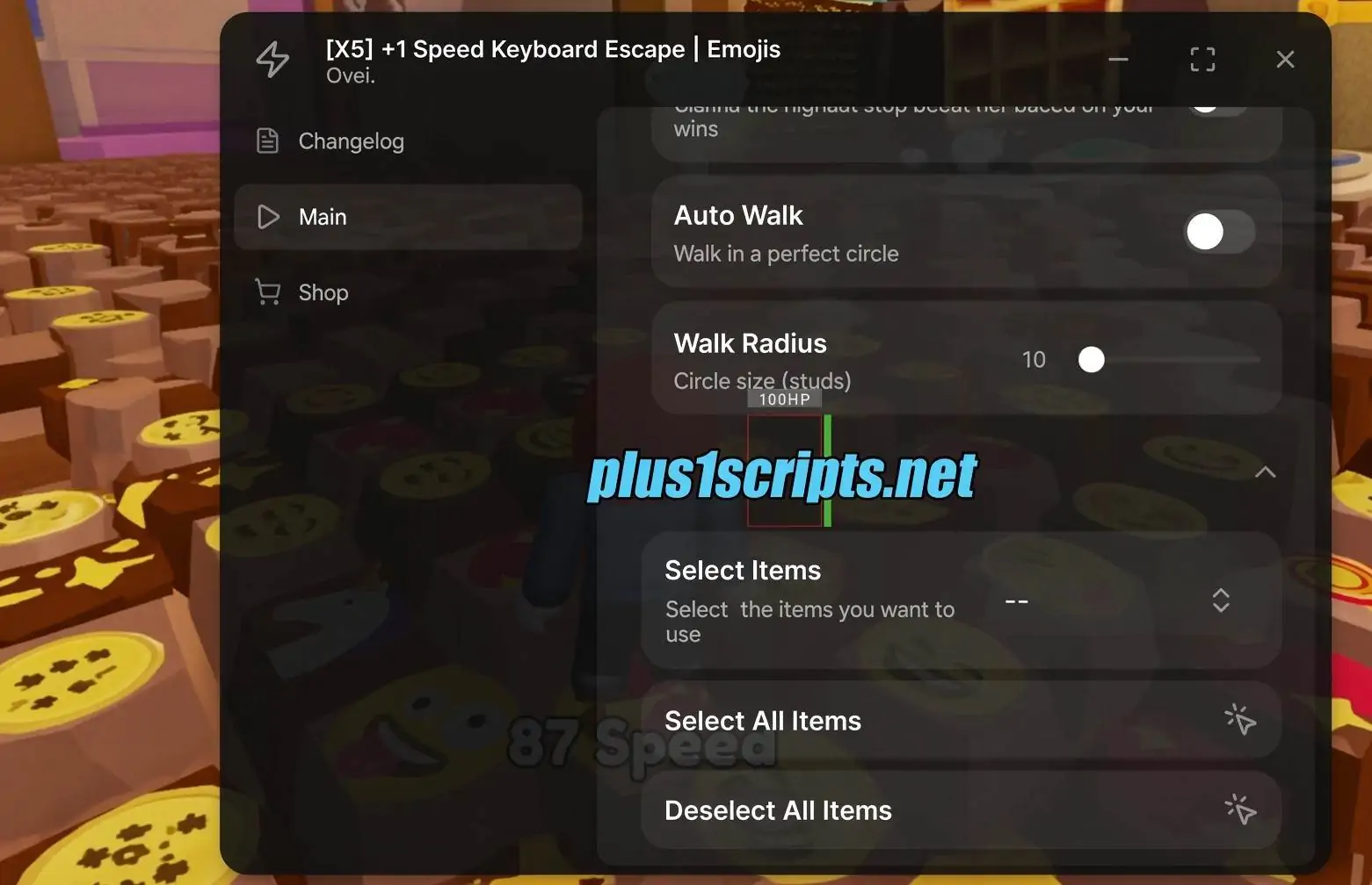 +1 Speed Keyboard Escape | OVEI | Emojis Script