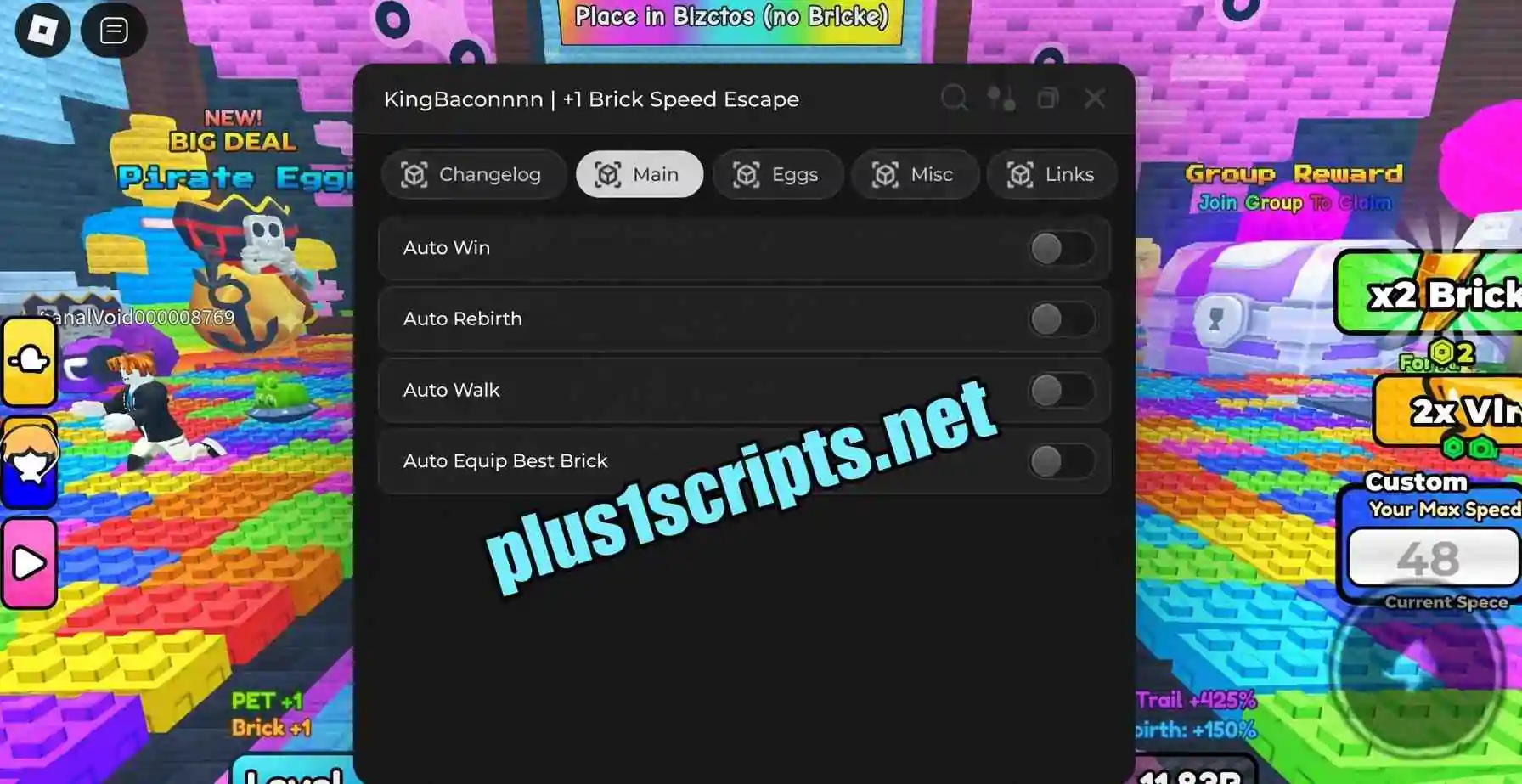 +1 Speed Brick Escape Scripts Scripts