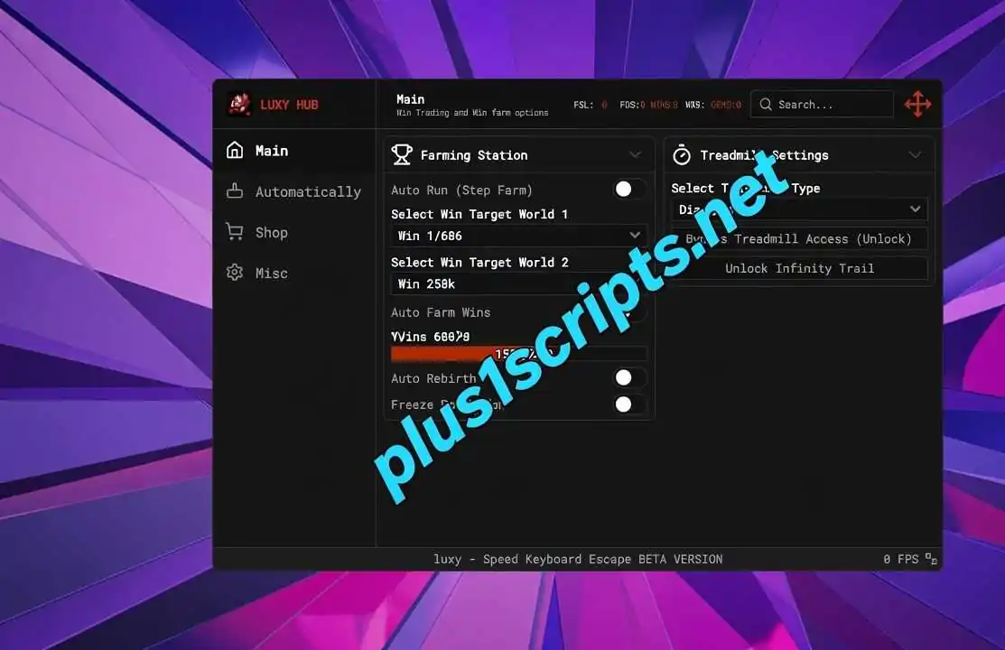 +1 Speed Keyboard Escape Script | Luxy Hub | Speed Keyboard