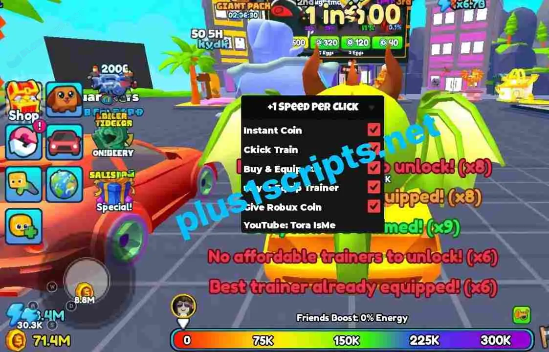 +1 Speed Per Click Scripts Scripts