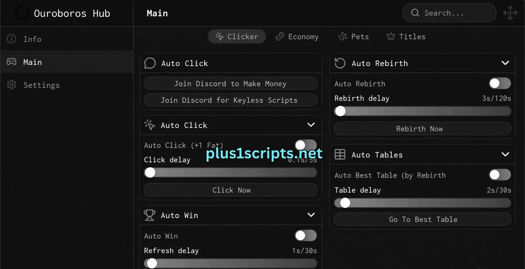 +1 Fat Per Click Script | Ouroboros Hub | Auto Click (+1 Fat)