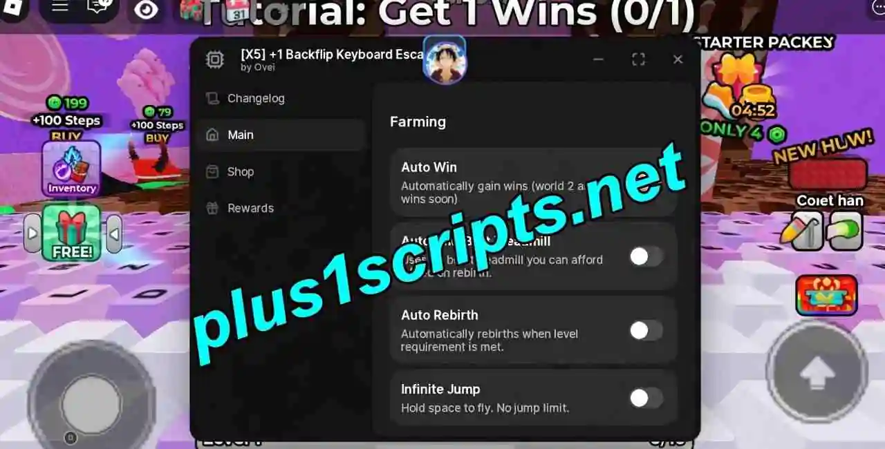 +1 Backflip Keyboard Escape Scripts Scripts