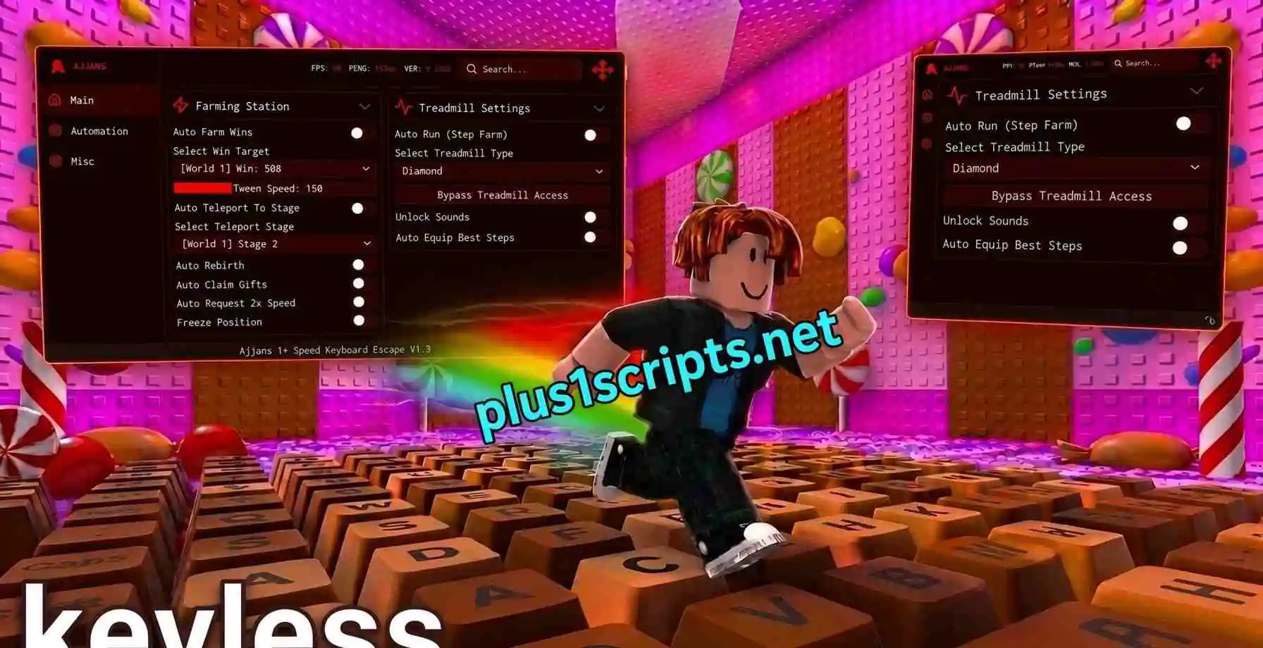 +1 Speed Keyboard Escape Script | Ajjans Hub | Auto Win