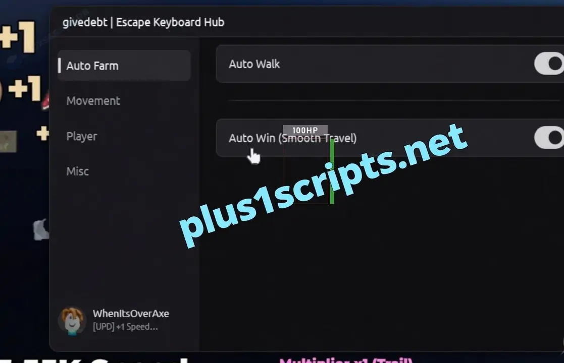 Givedebt Script +1 Speed Keyboard Escape GUI Roblox