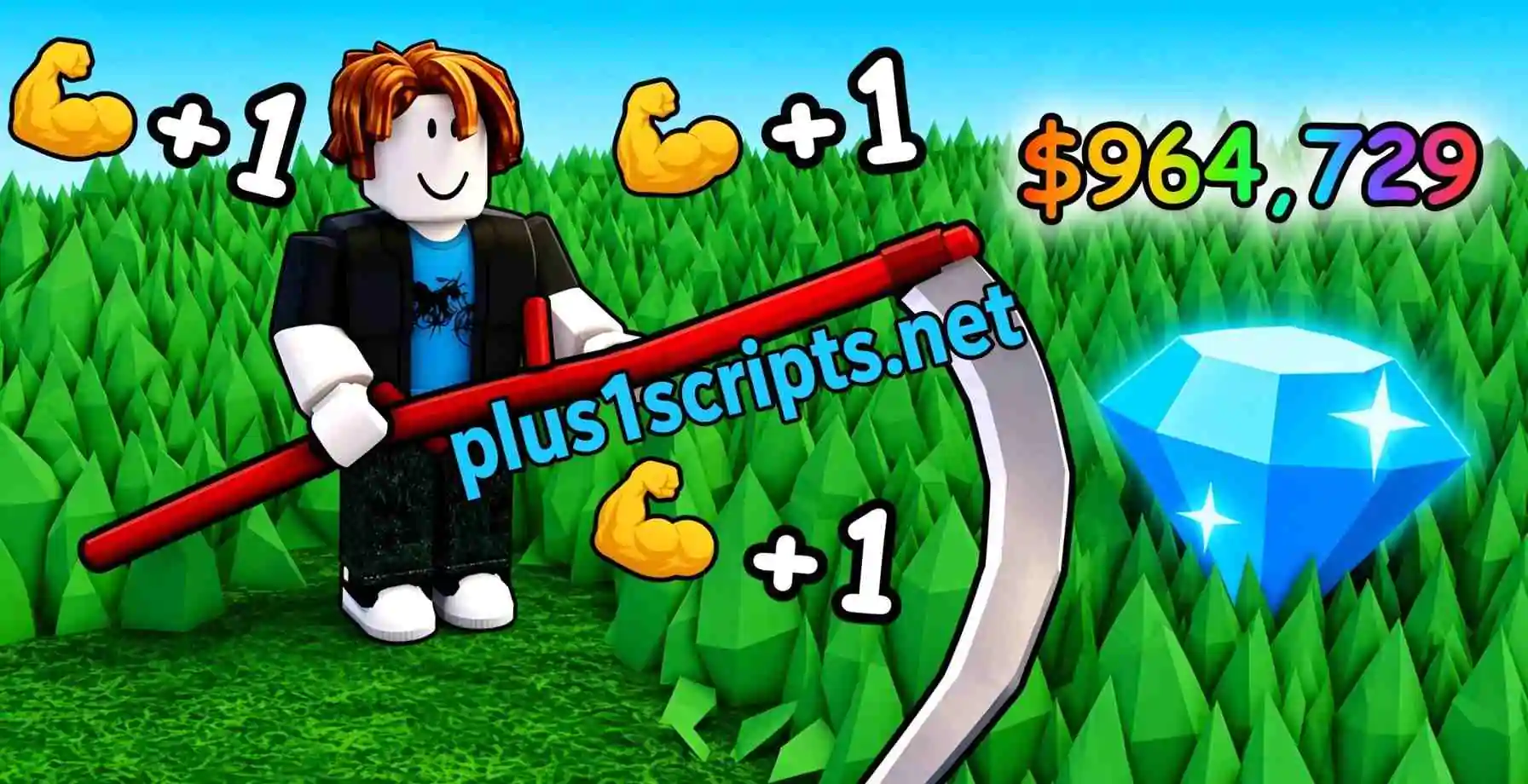 +1 Cut Grass Adventure Script | Lunar Hub | (World 1-3)