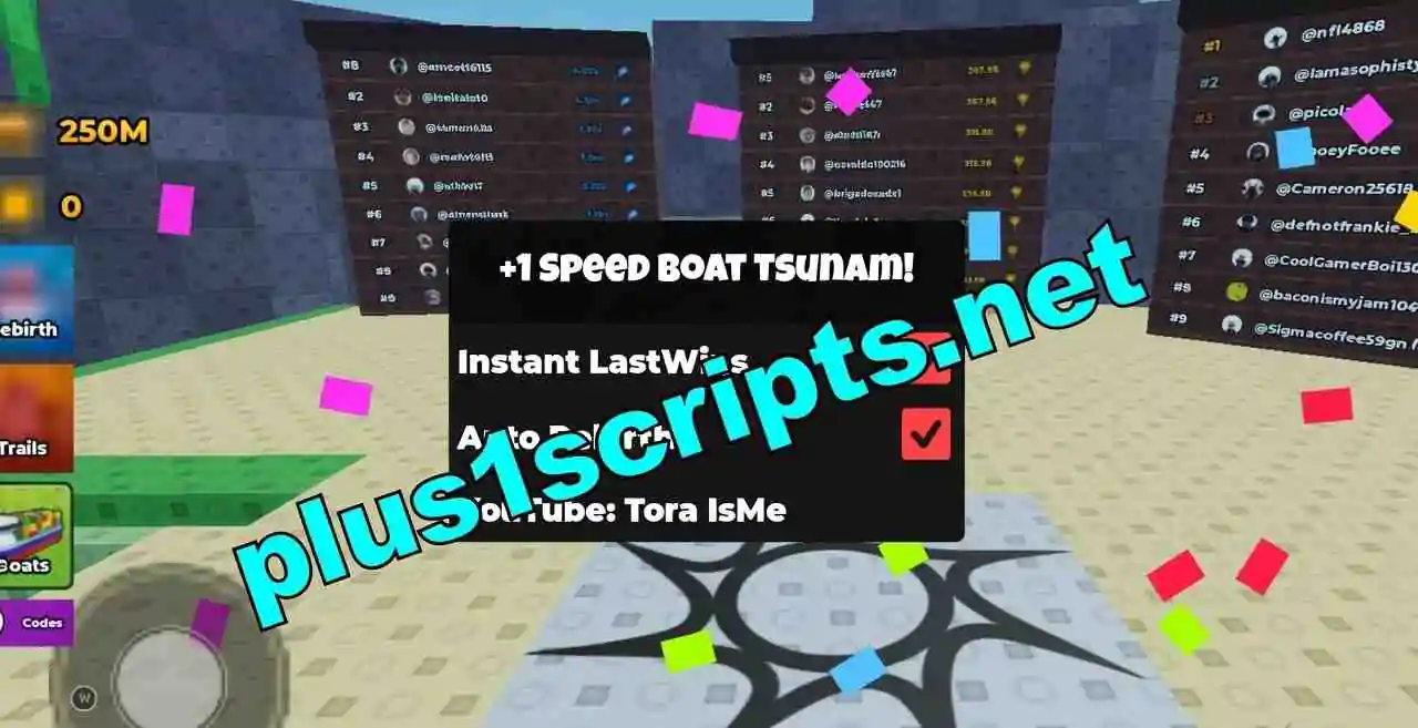 +1 Speed Boat Tsunami Scripts Scripts