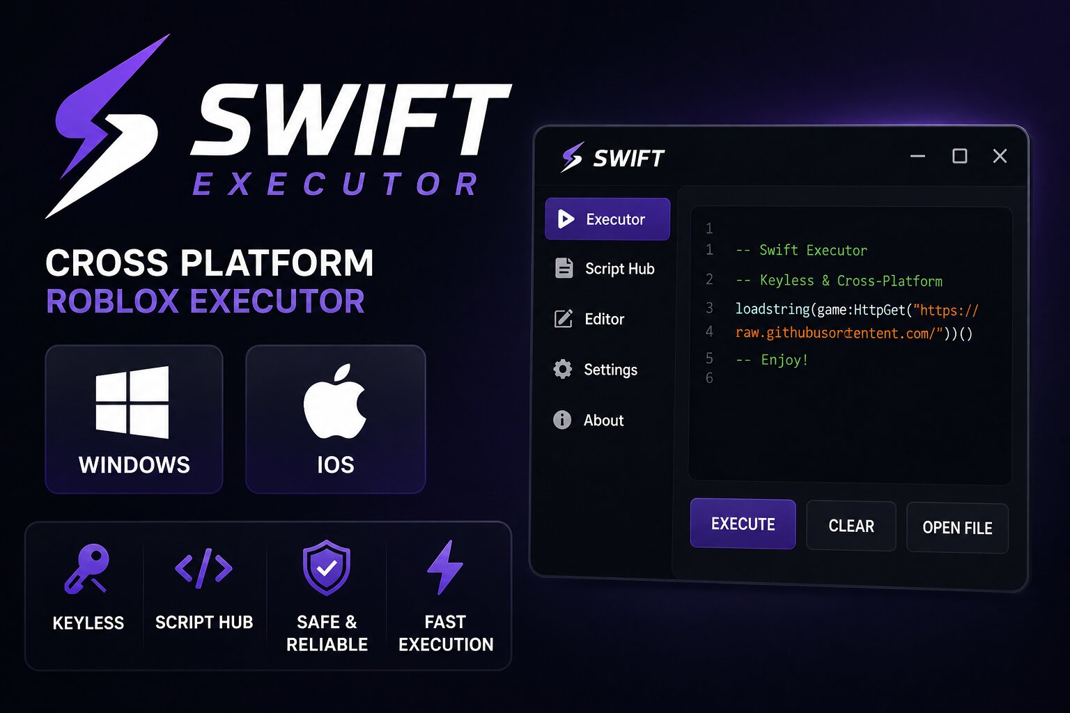 Swift Executor v1.2.60 - Roblox EXEC with Auto Execute 2026